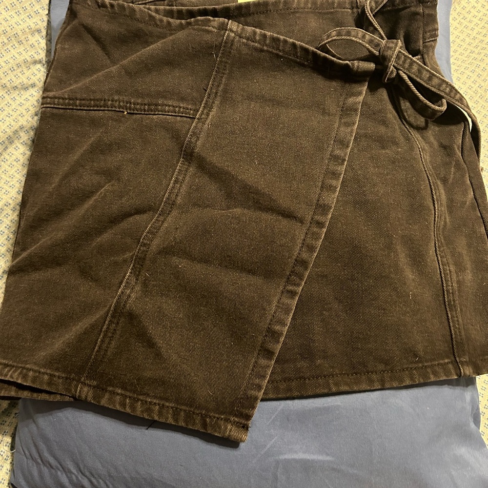 Black jean skirt